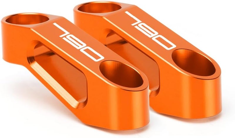 Modeer Compatible with 790 DUKE 790 Adventure/R Any year Motorcycle Rearview Mirror Risers Extenders duke 790 adv Accessories (orange) - Image 5